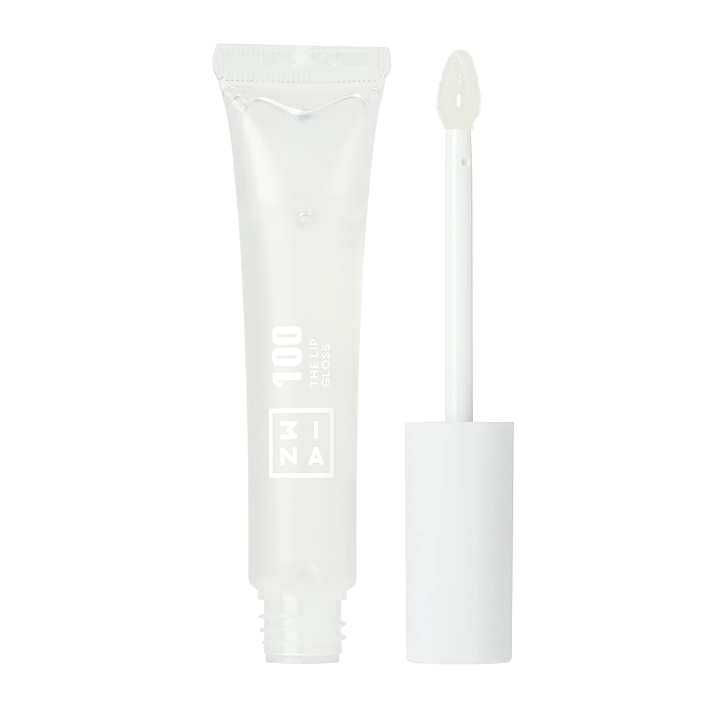 3INA MAKEUP - Vegan - Cruelty Free - Lip Gloss 100 - Clear Mirror-effect Gloss - Creamy Texture - Highly Pigmented