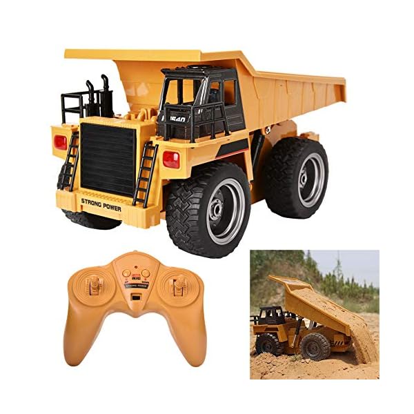 Cocoarm Muldenkipper Ferngesteuert 2.4G Hz Elektronische Dump Truck 6 Kanal Kipplader RC Toys Autos Ferngesteuertes…