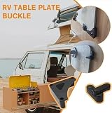 JUTTAUTO Caravan Table Bracket Storage Kit Black Table Retaining Kit view 3