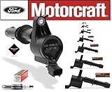 Set of 8 Motorcraft Ignition Coils DG-511 + 8 Motorcraft Spark Plugs SP-515 PZH14F