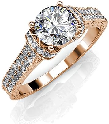 Mother's Day Jewelry Swarovski Element Luxury Crystal Rings Sterling Silver Rings