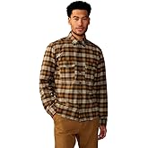 Mountain Hardwear Men's Dusk Creek Flannel Long Sleeve Shirt, Corozo Nut Oslo Plaid (US, Alpha, Large, Regular, Regular)