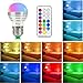 NetBoat E26/E27 LED Bulbs, 3W,RGBW,20 Watts Equivalent,Colors Changing,180° Beam Angle,300LM,Mood Ambiance LED Lamp Dimmable with IR Remote Control,4-Pack