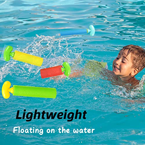 Super Soaker Water Guns, 5 Pack Squirt Guns Pool Toys with Long Range up to 30ft, Foam Water Blaster Perfect for Summer Outdoor Beach, Strong Stream Water Shooters for Toddler Kids Boys Girls Adults