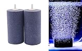 AquaticHI 2 Pack Large 4 inch (100 mm) Cylinder Air Stone Aerator Diffuser for Freshwater/Saltwater Aquariums, Fish Tank, Pond, Aquaponics, Hydroponics