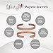 Pure Copper Magnetic Therapy Bracelet, for Arthritis and Carpal Tunnel Pain Relief, Copper Bracelet for Women and Men, Brushed Copper