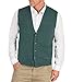Wool Overs Men's Lambswool V Neck Button Sweater Vest