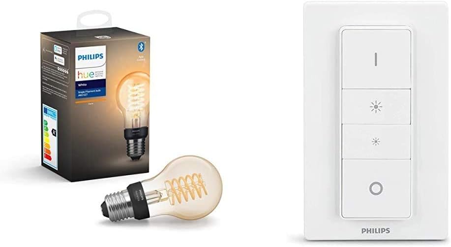 Philips Hue Filament Lampe mit Dimmschalter