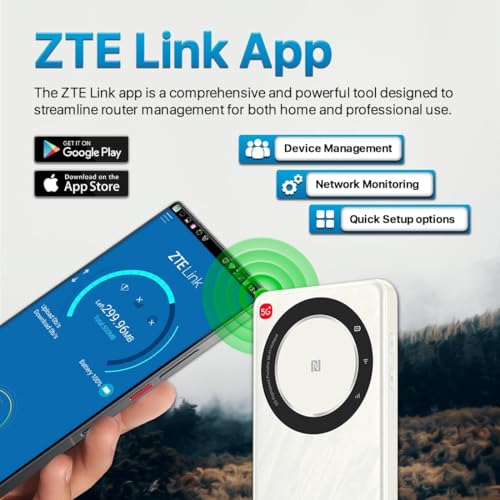 ZTE U30AIR 5G Wi-Fi pocket Router – High-Speed 5G Connectivity, Dual-Band Wi-Fi, Seamless Streaming & Gaming, Easy Setup, Portable, Supports Multiple Devices