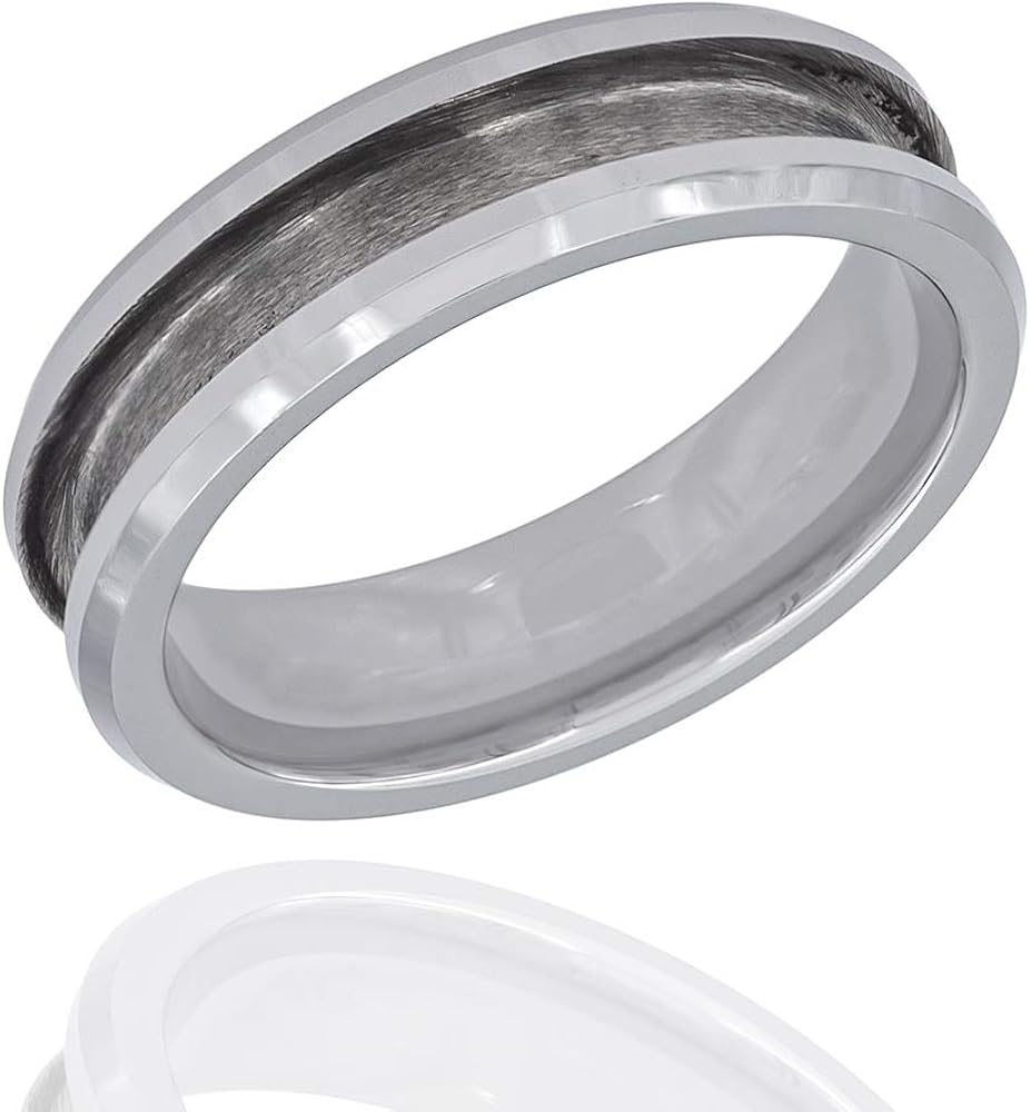 Ring Core Blank for Inlay Ring Jewelry Making Tungsten, Ceramic 8mm
