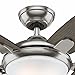 Hunter Fan 54 inch Contemporary Ceiling Fan in Brushed Nickel with LED Light and Remote (Renewed) (Brushed Nickel)