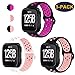 CAVN 3-Pack Bands Compatible with Fitbit Versa Smartwtach for Men Women, Sweat Resistant Replacement Accessory Strap Bracelet (S/5.5