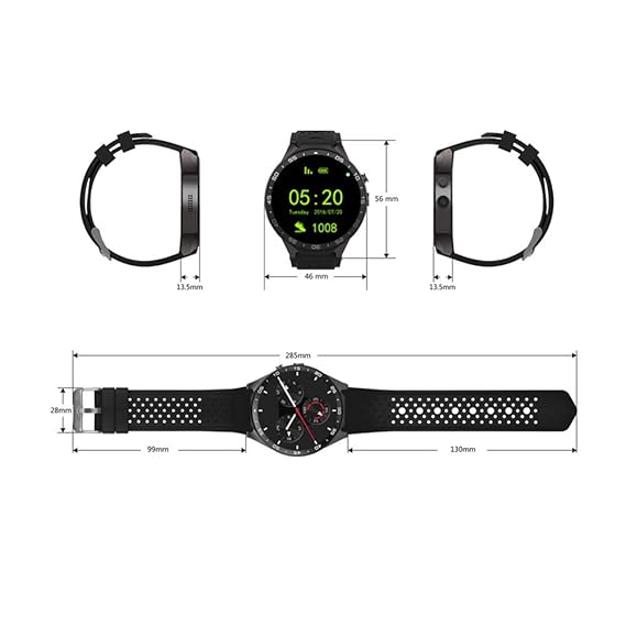 KJHG Smartwatch (GPS) para la Salud y la Forma física con ...