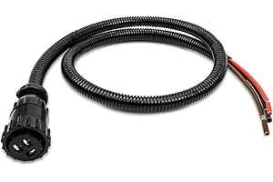 QNHEAY New Aux Power Connector Kit Fit for Case-IH Tractor 7210 7220 +, 3 Pin Auxiliary Cable Replace 187103A1, 1 Pack