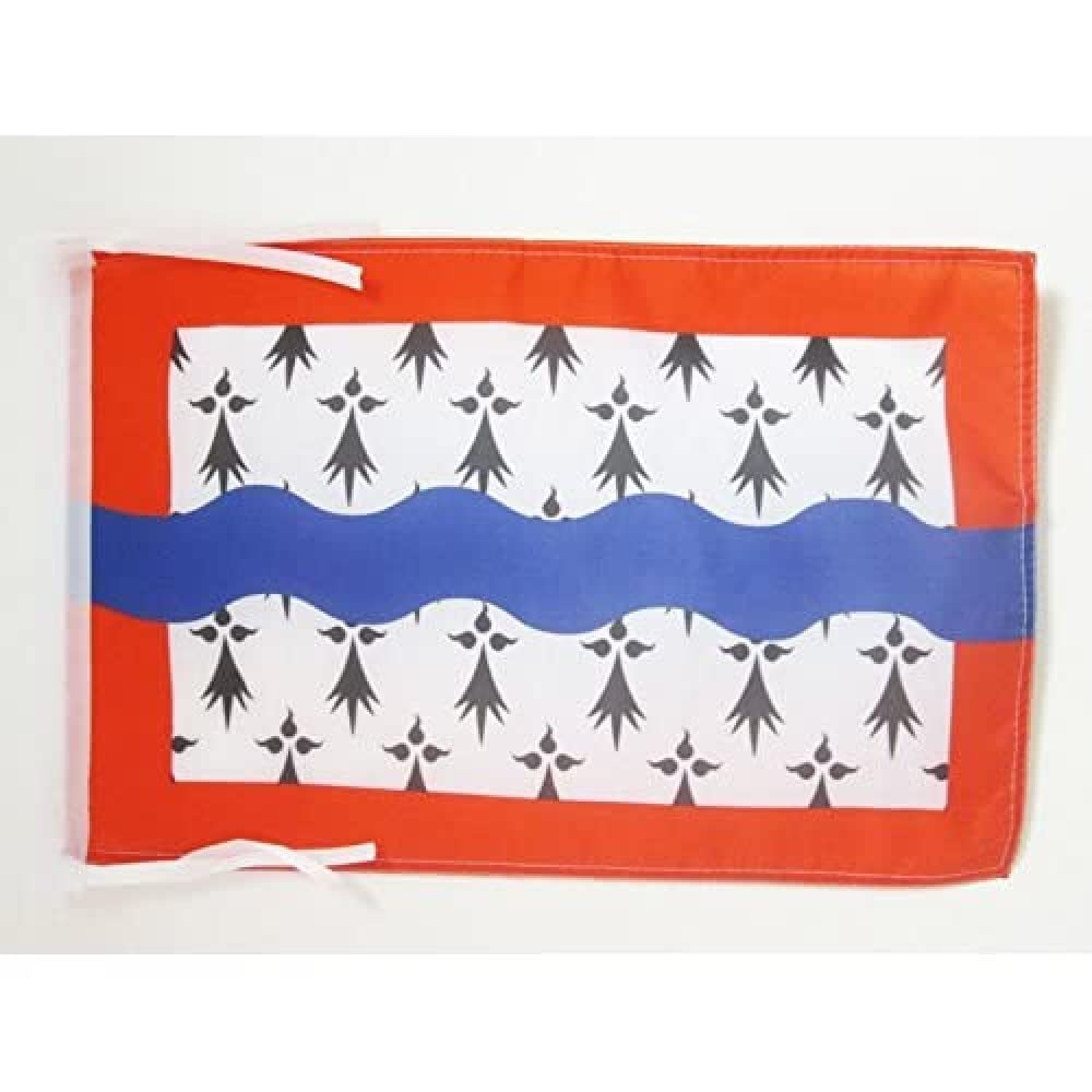 AZ FLAG - French Department of Haute-Vienne Flag - 18'' x 12'' - 100% Polyester France Small Banner with Two Cords - Fade Resistant - Vivid Colors - 18x12 in - 45x30 Cm — image 1