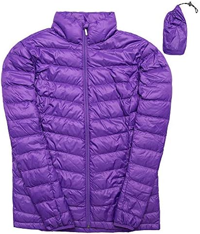 ライトダウン レディース ダウンジャケット 体熱反射 暖かい 軽量 防風 防寒 ウルトラライト ダウンコート 収納袋付き