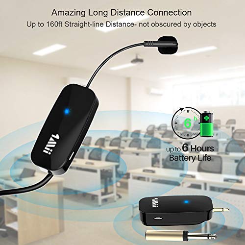 1Mii Long Range Wireless Microphone, Wireless Headset Mic System,165ft