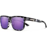 Suncloud Quiver Polarized Sunglasses &ndash; Matte Ice Tortoise | Polarized Purple Mirror Lens. 100% UV Protection - Comfortable Fit, Trendy Design.