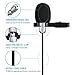 DGFAN Lavalier Lapel Microphone - Omnidirectional Condenser 6.56ft Wireless Lavalier Mic with GoPro Adapter for HERO 3 3+ 4/iPhone & Smartphones/DSLR and PC(Including Windscreen and Wind Muff)