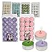 Scented Premium Tealight Candle Wax, Assorted Colors (90 pc)