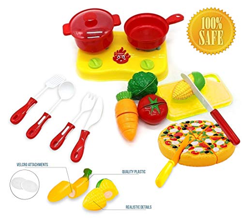 image for House Ur Home Kitchen Toys Cutting Fruit Vegetables Play Fun Cooking L