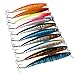 Yogayet Fishing Jigs - Salwater 3D Minnow Fishing Lures Freshwater Saltwater Fishing Lures Bass Lures Lead Fishing Spoons Jigging Lures 10pcs-4.5