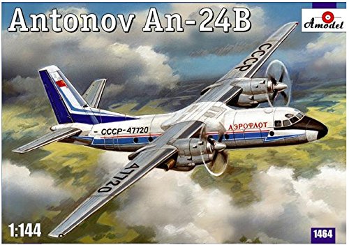 Antonov An-24B passenger airliner 1/144 Amodel 1464