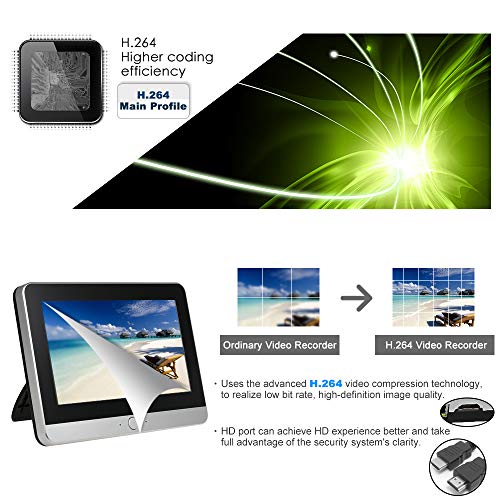 OWSOO 4CH 1080P HD WiFi NVR Kit 11.5” LCD Screen Monitor with 4pcs 1080P 2.0MP Wireless WiFi Waterproof Outdoor Bullet IP Camera Support P2P IR-Cut Night Vision for CCTV Security Surveillance System