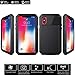 MRSMR iPhone X Case, 360 Aluminum Metal Protective Cover Waterproof Dust Proof Shockproof Military Grade Full Body Bumper Case Heavy Duty Shell with Glass Screen Protector for iPhone X