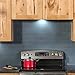 Aspect Peel and Stick 3 in. x 6 in. Glass Backsplash Tile in Storm Cloud for Kitchen and Bathrooms (8 Pack)