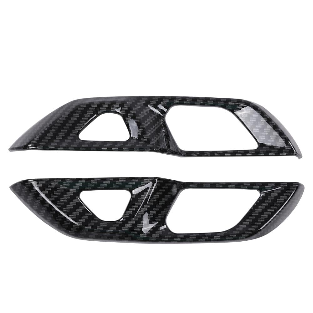 Photo 1 of PIT66 Carbon Fiber Door Lock Switch Button Panel Cover Trims Compatible with Chevy Corvette C8 2020 2021 2022 2023