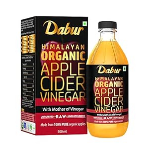 Dabur Himalayan Organic Apple Cider Vinegar with Mother of Vinegar 500 ml