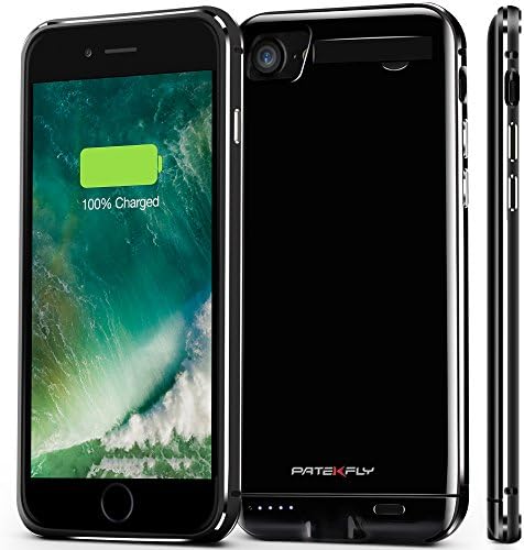 IPhone 8 Battery Case,PATEKFLY Portable iPhone8 / 7 Charger Case Ultra thin High-grade Metal Frame Li-Polymer[4000mAh],Iphone8/7 Power Pack/bank Back Up with Stand 4.7 inch for iphone8 / 7 Juice bank