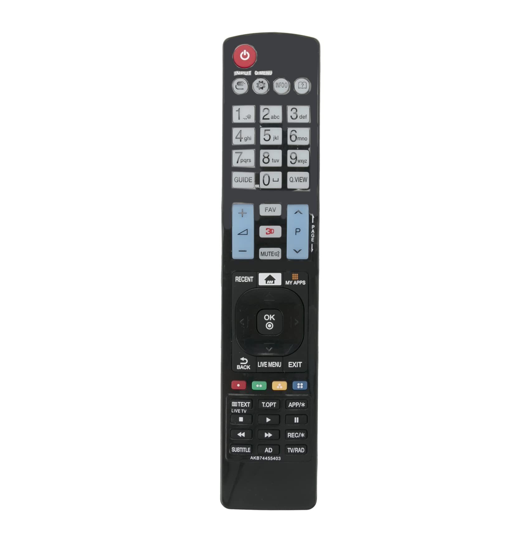 AULCMEET AKB74455403 sub AKB74455401 Replacement Remote Control Compatible with LG PS51F5500AW 32LF652V 42LF653V 42LF6529 50LF652V 50LF653V 55LF653V 55LF6529 32LF653V 42LF652V 50LF6529 55LF652V