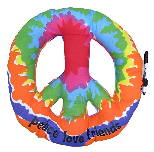 Autograph Pillows Camp Bunk Kids A Great Pre-Camp Gift for Boys Or Girls Tie Dye Peace Sign
