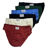 Ultra Mens Cotton Sport Bikini Brief Underwear (6 Pack) (X-Large)