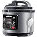 GoWISE USA GW22703 12-in-1 Multifunctional Electric Pressure Cooker with Measuring Cup, Spoon, and Stainless-Steel Steam Rack and Basket, 6-QT
