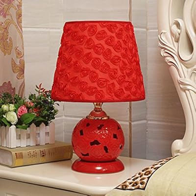 red nightstand lamps