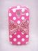 Pink Bow Cute Lovely 3D Bling Special Party Dot Pattern Case Cover For Samsung Galaxy Exhibit T599 (T-Mobile)