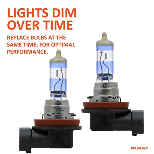 SYLVANIA H11 SilverStar Ultra High Performance Halogen Headlight Bulb, High Beam, Low Beam