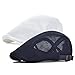JANGOUL Men's Mesh Flat Cap Duckbill Beret Ivy Gatsby Newsboy Driving Cabbie Caps Hunting Hat (2 Pack-f)