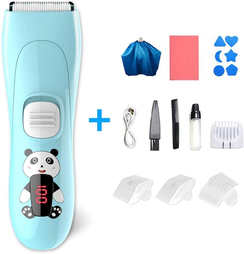 Baby Children Hair Clippers Cordless Quiet Hair Clippers with Safe Ceramic Blade USB Rechargeable Waterproof for Kids Infants Toddler Men and Women