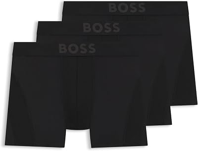 Active Lot de Trois Boxers Longs en Microfibre avec Empiècements en Maille Filet