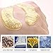 20 Pairs 24K Gold Eye Pad Mask,Crystal Gel Collagen Pad Mask for Anti Aging,Dark Circles,Puffiness Treatments,Anti Wrinkle,Moisturising,Firming,Smoothing Skin