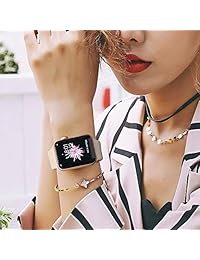 RUOQINI Smartwatch Band with Case Compatiable for Apple Watch Band, Silicone Sport Band and TPU Case for Series 5 4 3 2 1