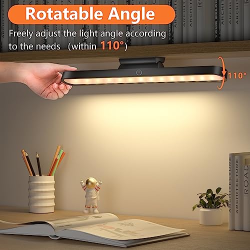 Wireless Desk Lamp 2500 mAh LED Under Cabinet Light Magnetic LED Touch Control Dimmable Night Light Desk Light USB Rechargeable for Under Cabinet, Kitchen, Reading, Working