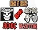 Set Band Patch of Iron on Patches#20,Guns n Roses Rock Band Patch, 3 Pieces of AC DC ACDC Patch,Led Zeppelin Patch, Misfits Patch Heavy Metal by BossBee