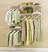 Rubbermaid Configurations Custom Closet Kit, 3-6 Ft. Adjustable Metal Wire Shelving, Titanium Finish, Expandable Organization System, Hardware Included, for Home Closet/Pantry/Laundry/Mudroom