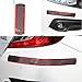 Door Entry Guards Scratch Cover Protector Paint Threshold Guard,Carbon Fiber red Edge Rubber car Bumper Door Guard/Rear Bumper Guard Scratch Scratch Protection Strip 100% Waterproof(width5CM long2.5M)