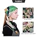 MissShorthair Women's Light Weight Colorful Painting Plaid Tartan Infinity Scarf (Turquoise)